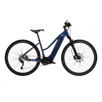 Dámsky crossový elektrobicykel 28" KROSS EVADO HYBRID 6.0, rám 17", modrý