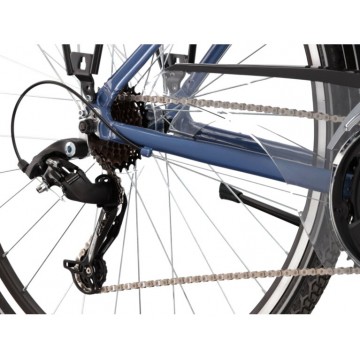 Dámsky trekingový bicykel 28" KROSS TRANS 2.0, rám 17", modrý