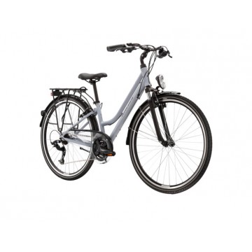 Dámsky trekingový bicykel 28" KROSS Trans 2.0, rám 19", šedý
