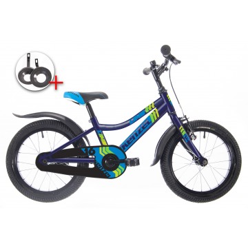 Detský bicykel 16" KENZEL Lime, rám 9", modrý