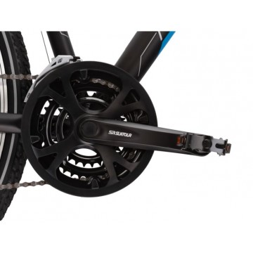 Dámsky krosový bicykel 28" KROSS Evado 3.0, rám 17", čierno-modrý