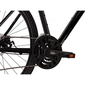 Crossový bicykel 28" KROSS Evado 3.0, rám 21", čierno-oranžový