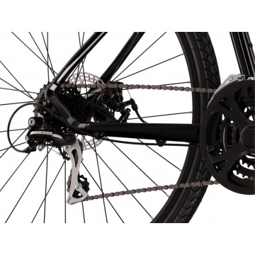 Crossový bicykel 28" KROSS Evado 3.0, rám 21", čierno-oranžový