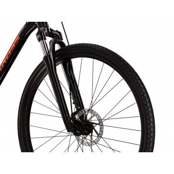 Crossový bicykel 28" KROSS Evado 3.0, rám 21", čierno-oranžový