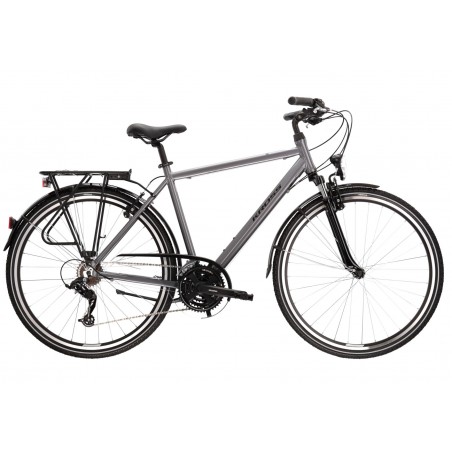 Trekingový bicykel 28" KROSS Trans 2.0, rám 19", šedý
