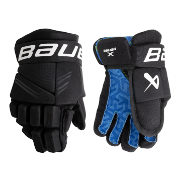 Hokejové rukavice BAUER X, YTH, čierne